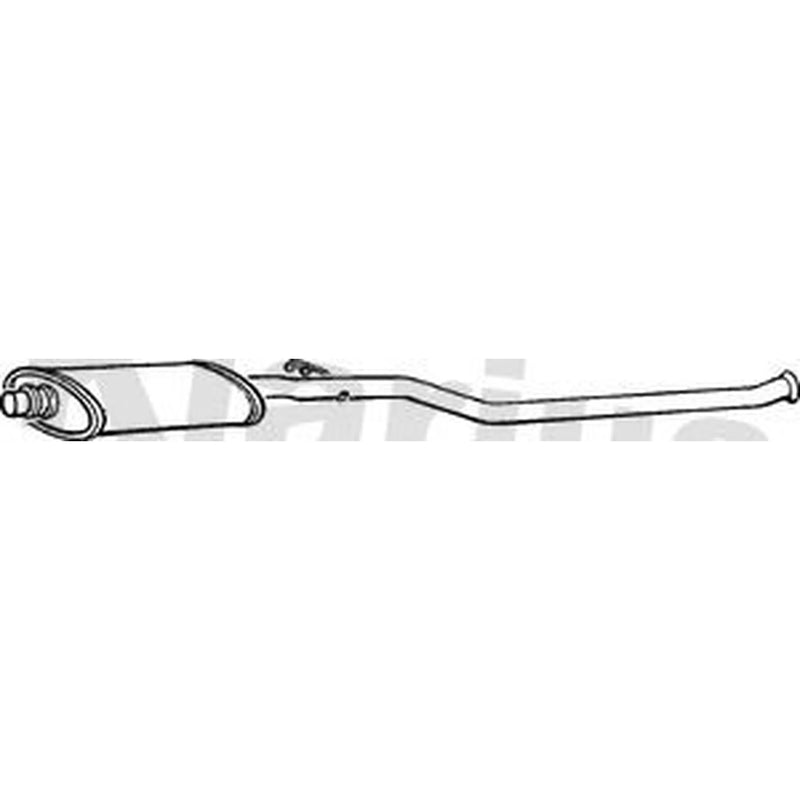 Klarius Box With Centre Pipe Centre fits Citroën Berlingo 1996-2011 1.4 1.8