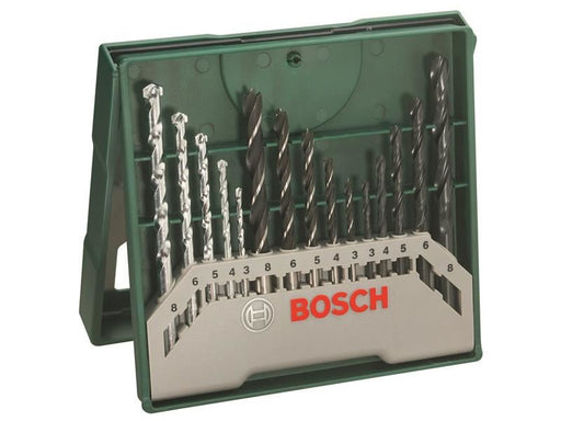Bosch Powertool Accessories Mini-X-Line Twist Drill Bit Set, 15 Piece Bosch Powertool Accessories - NN4 Online