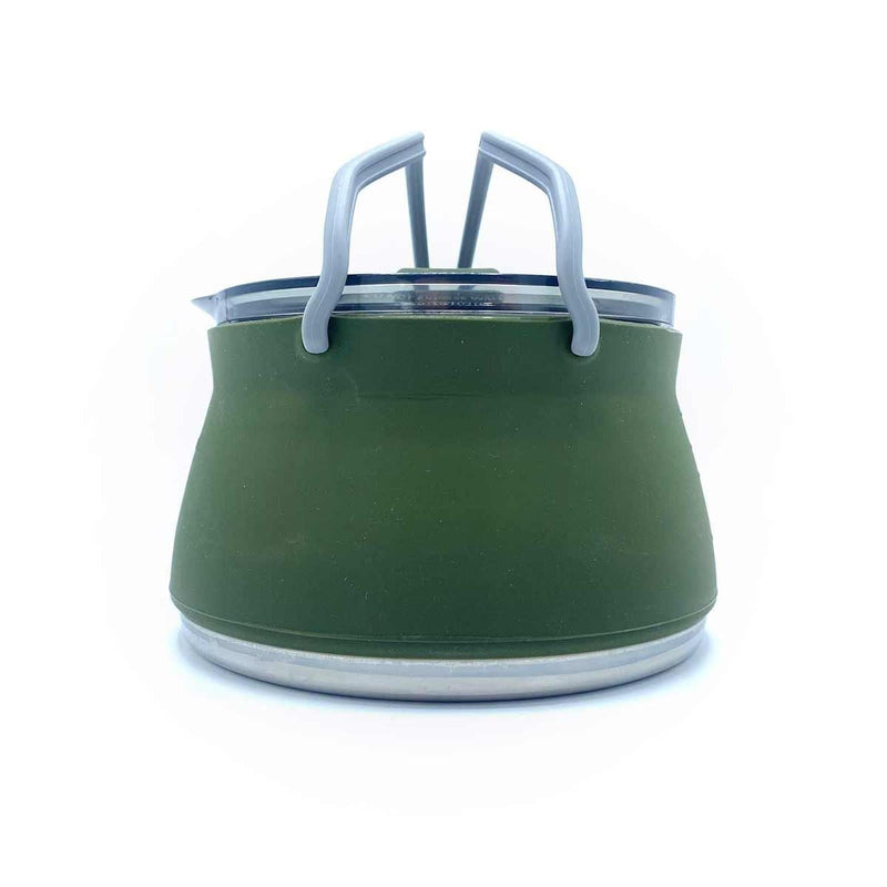 Wolf Outdoors EzyStow Collapsible Kettle 1L Olive Green Wolf Outdoors - Dynamic Drive