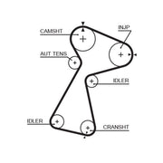 Gates Timing Belt Kit with Rollers fits Opel Movano A 2000-2001 1.9