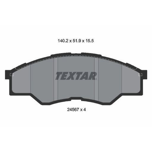 Textar Front Brake Pad Set 2456701