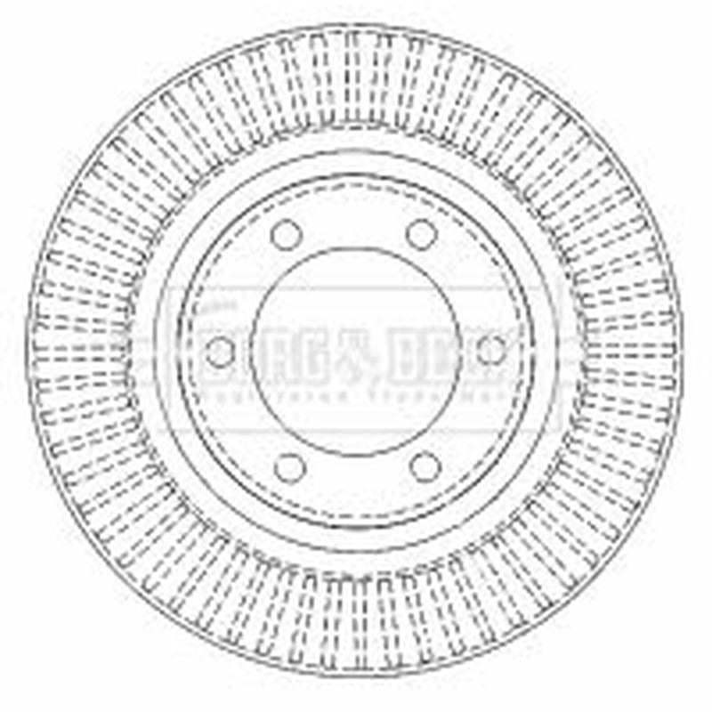 Borg & Beck Front & Rear Brake Discs & Pads fits Toyota Land Cruiser Prado