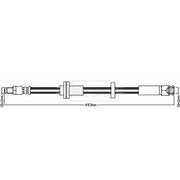 Borg & Beck Brake Hydraulic Hose Line Front Right BBH8342