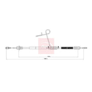 Apec Handbrake Cable Right Rear CAB1990