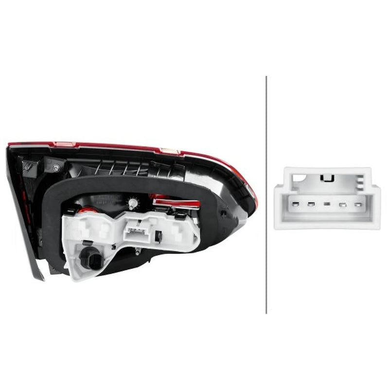 Hella Tail Light / Lamp WY21W Right fits VW Golf VII 2012-2021