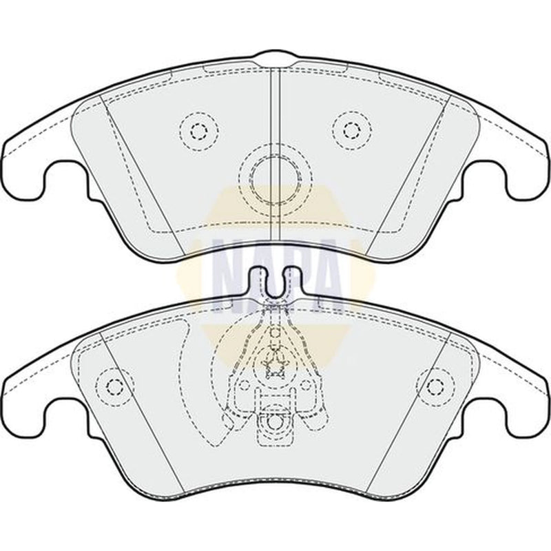 NAPA Front Brake Pad Set fits Mercedes-Benz C-Class 2007-2014