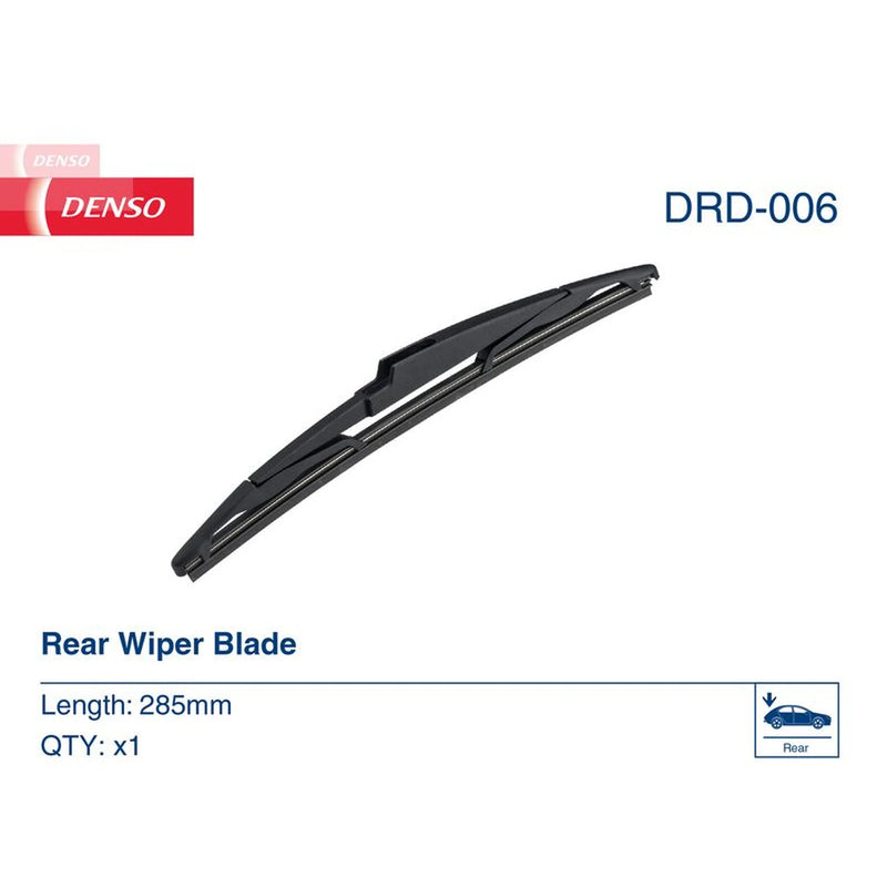 Denso Rear Wiper Blades fits Hyundai I10 II 2013-2019 1.0 1.2