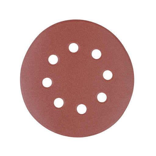 Silverline Hook & Loop Discs Punched 125mm 10pk 240 Grit Silverline - Dynamic Drive