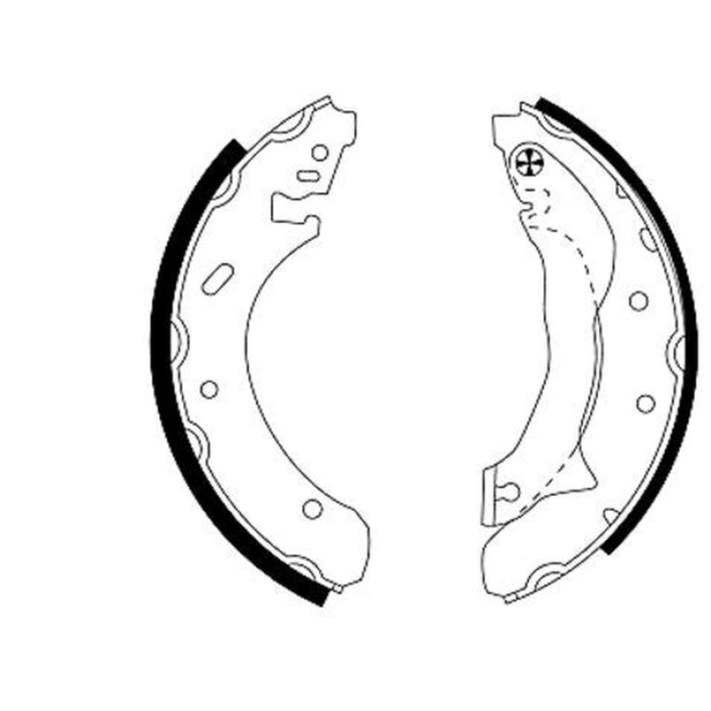 Mintex Brake Shoe Set Axle Kit fits Ford Mondeo 1993-1996 1.6 1.8