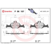 Brembo 4 x Front Brake Pad Set fits BMW 2 2022 on