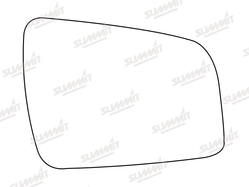Summit Stick-On Standard Mirror Glass fits Vauxhall Zafira 10 on RHS Summit - Bars 4 Cars