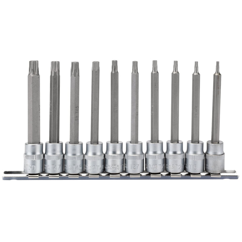 Draper TX-STAR Socket Bit Set, 3/8" Sq. Dr., 100mm (10 Piece) 16310 Draper - Dynamic Drive