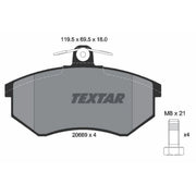 Textar Brake Pad Set 2066928