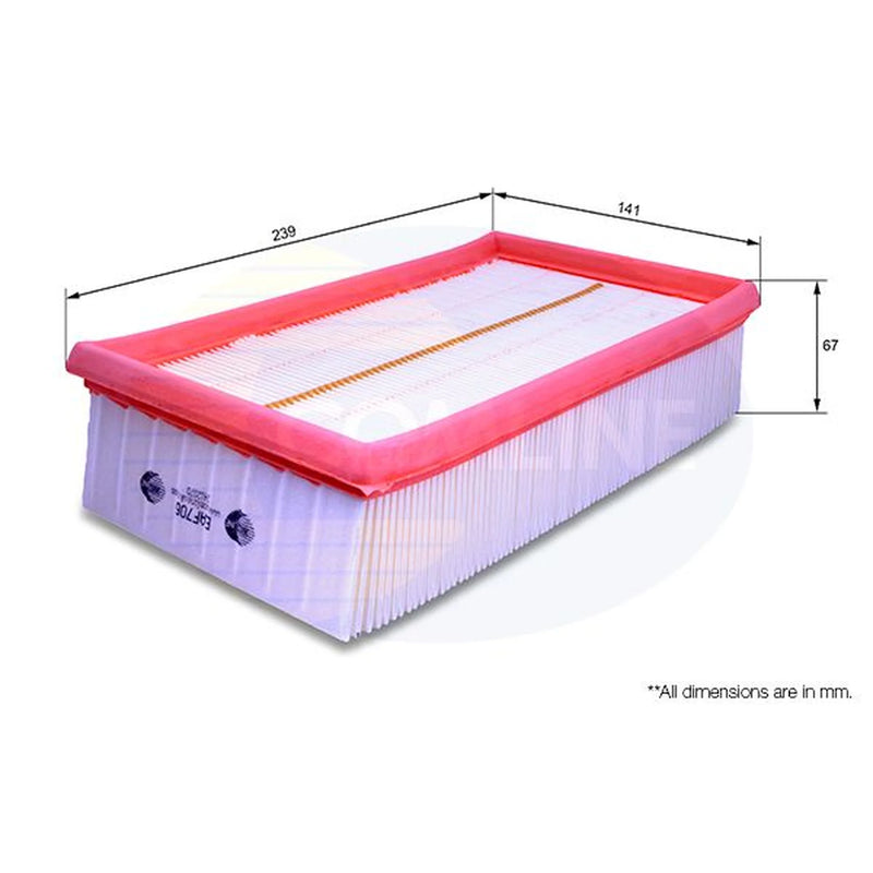 Comline Engine Air Filter fits Renault Clio III 2005-2014 1.2 1.4 1.5 1.6 2.0