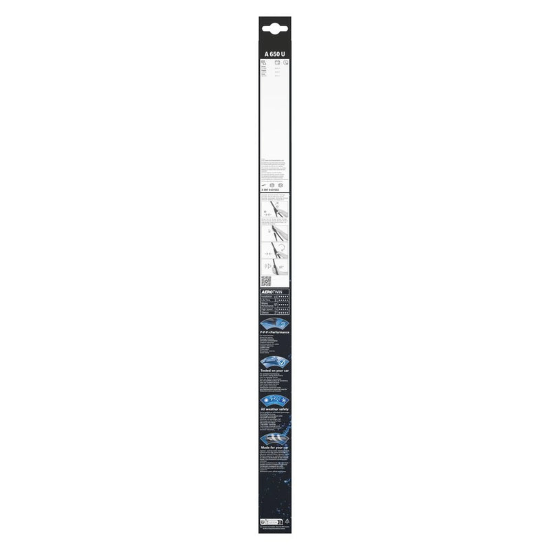 Bosch Aerotwin Wiper Blade 650mm — A650U fits Citroën C1 II 2014-2021 1.0 1.2