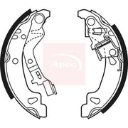 Apec Brake Shoe Set Axle Kit fits Fiat Punto 1999-2012 1.2 188.030 188.233