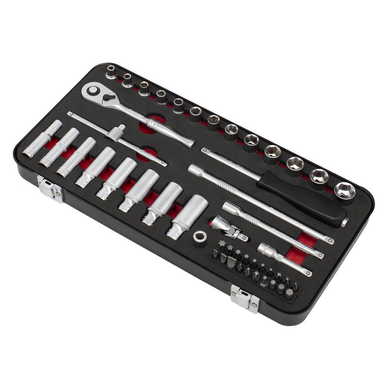 Sealey Premier Platinum Premier Platinum Socket Set 1/4"Sq Drive 49pc AK7920 Sealey Premier Platinum - Dynamic Drive