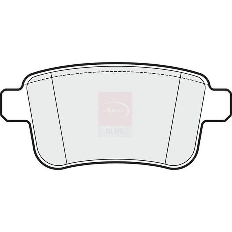Apec Rear Brake Pad Set fits Mercedes-Benz Citan Dualiner 2012-2021