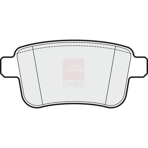 Apec Rear Brake Pad Set fits Mercedes-Benz Citan Dualiner 2012-2021
