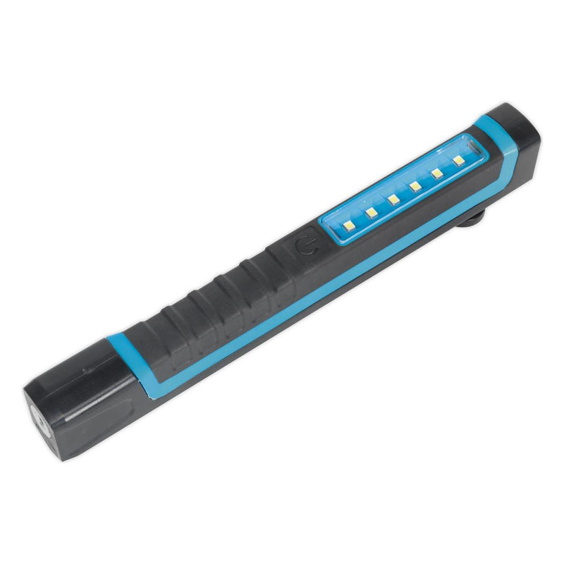 Sealey Magnetic Pocket Light 6 SMD + 1 LED - Display Box of 12 LED028DB Sealey - Dynamic Drive