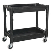 Sealey Trolley 2-Level Composite Heavy-Duty CX204 Sealey - Dynamic Drive