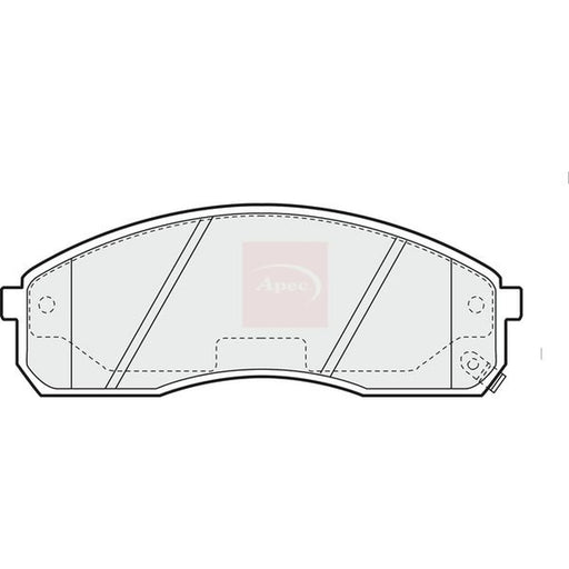 Apec Front Brake Pad Set PAD1207