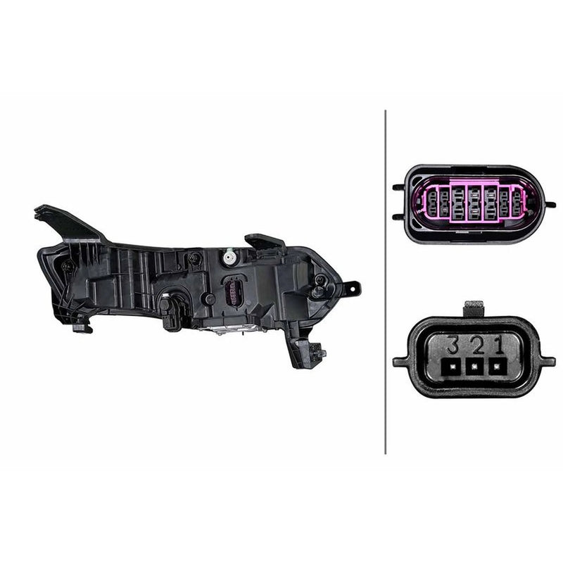 Hella Headlight Headlamp LED Left fits Renault Megane E-Tech SUV 2021 on