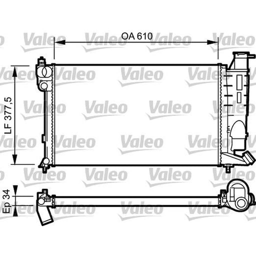 Valeo Engine Radiator 731389