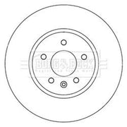Borg & Beck Front & Rear Brake Discs & Pads fits Chevrolet Malibu 2012 on 2.4