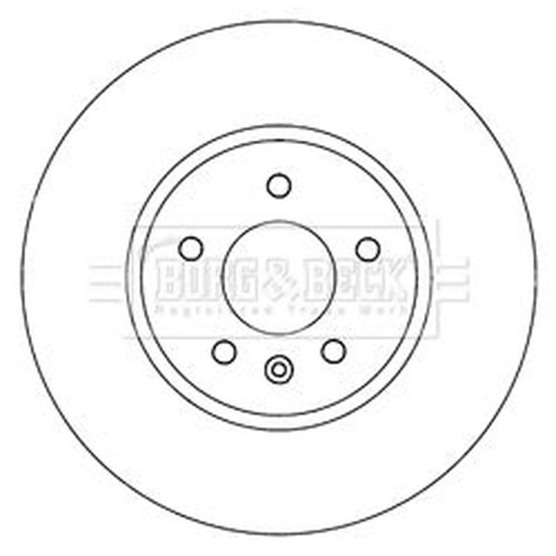 Borg & Beck Front & Rear Brake Discs & Pads fits Chevrolet Malibu 2012 on 2.4