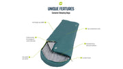 Outwell Campion Lux Double Dark Grey Double Sleeping Bag Outwell - Dynamic Drive