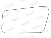Summit Stick-On Standard Mirror Glass fits Hyundai Pony LHS Summit - Bars 4 Cars