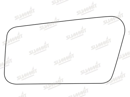 Summit Stick-On Standard Mirror Glass fits Hyundai Pony LHS Summit - Bars 4 Cars