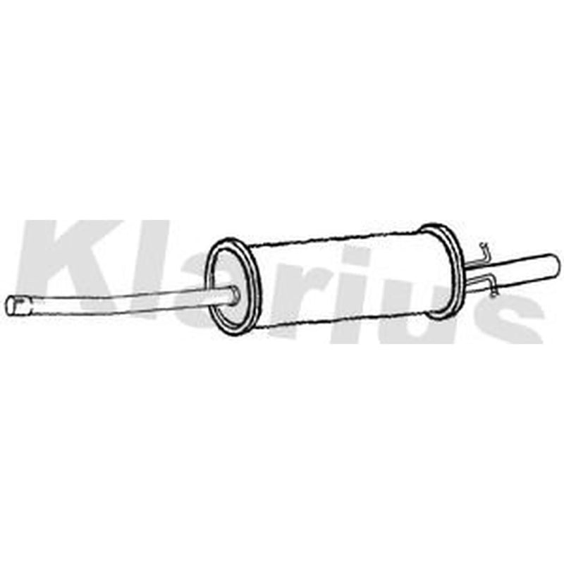 Klarius Box With Tail Pipe fits Ford Tourneo Custom V362 Bus 2015-2023 2.0