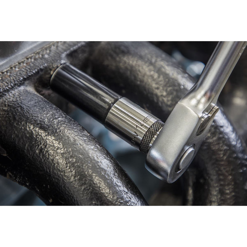 Sealey Socket Set Deep 13pc 1/2"Sq Drive Metric Black Series AK7995 Sealey - Dynamic Drive