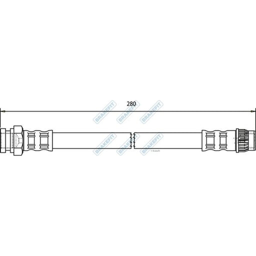 Apec Brake Hydraulic Hose Line Rear BHO4249