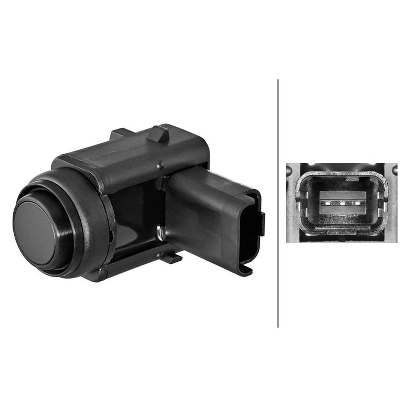 Hella Parking Sensor (PDC) Rear fits Peugeot 407 2004-2011