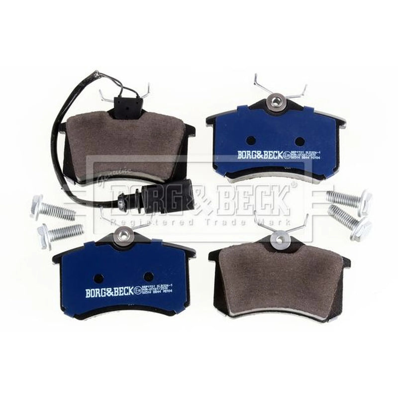 Borg & Beck Front & Rear Brake Discs & Pads fits Ford Galaxy 2000-2006 1.9
