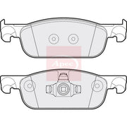Apec Front Brake Pad Set fits Dacia Logan II 2012 on 1.2 1.5