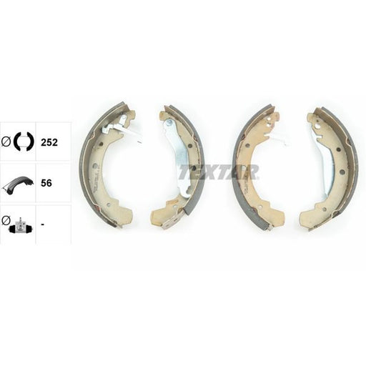 Textar Brake Shoe Set Axle Kit 91038501