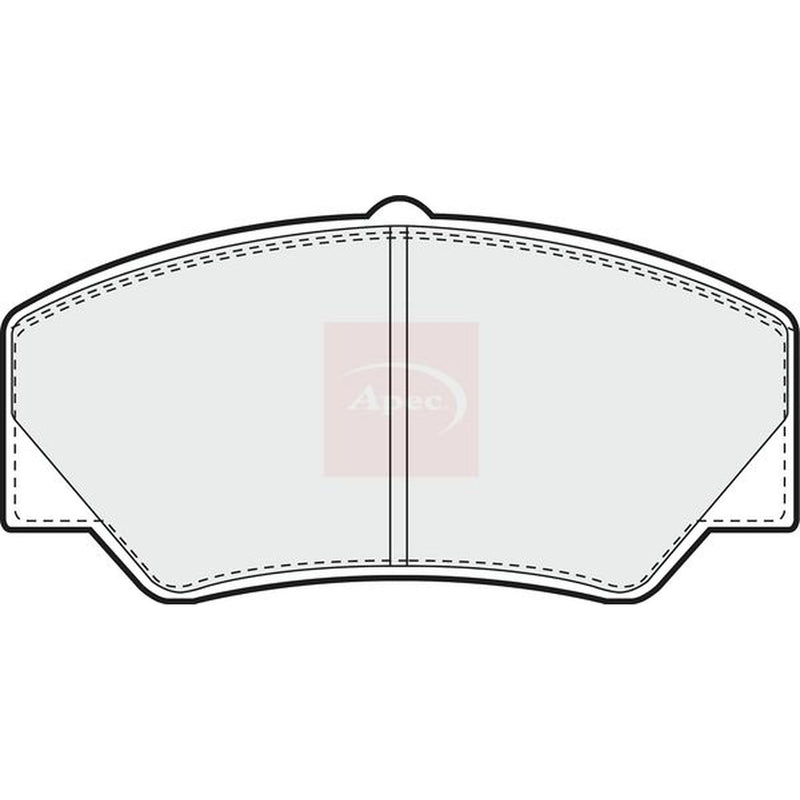 Apec Front Brake Pad Set fits Ford Transit 1985-1992 1.6 2.0 2.5
