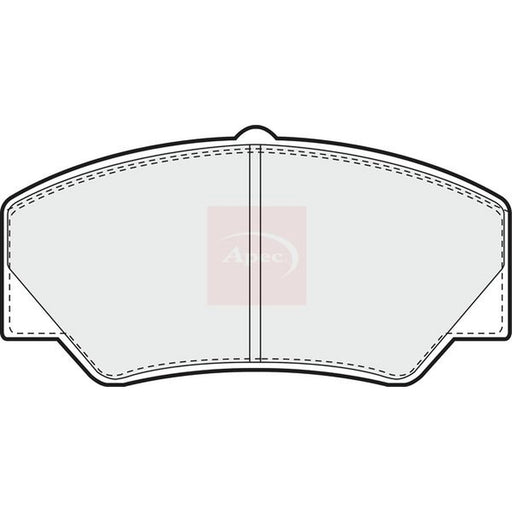 Apec Front Brake Pad Set fits Ford Transit 1985-1992 1.6 2.0 2.5