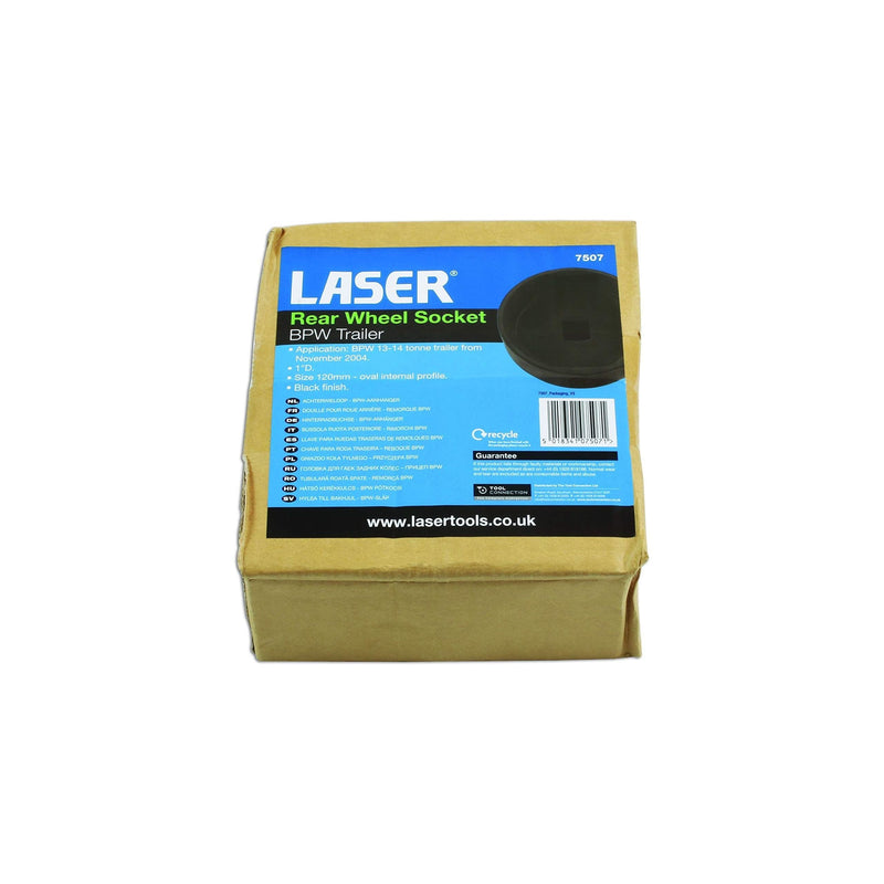 Laser Rear Wheel Socket 1"D 120mm - BPW trailer 7507 Laser - Dynamic Drive