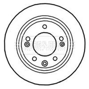 Borg & Beck Front & Rear Brake Discs & Pads fits Hyundai I30 2007-2012