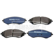 Borg & Beck Front Brake Vented Discs & Pads fits Daewoo Lanos 1997 on 1.6