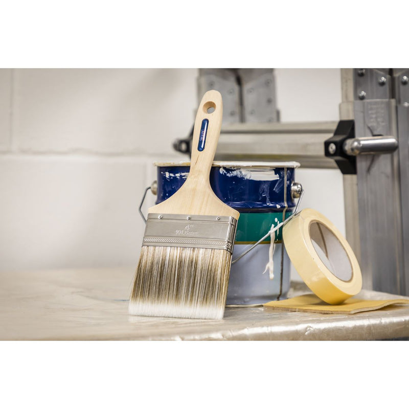 Sealey Wooden Handle Paint Brush 100mm SPBS100W Sealey - Dynamic Drive