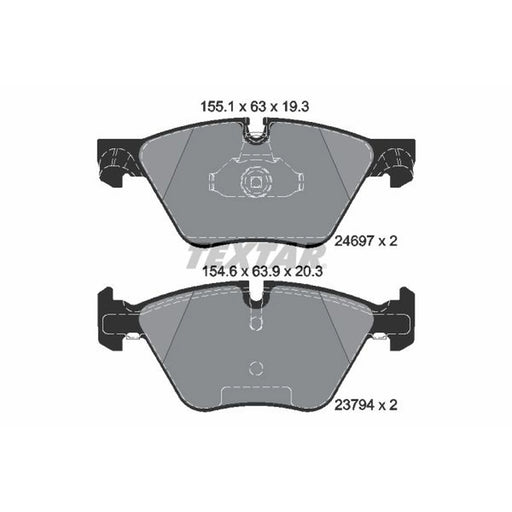 Textar Front Brake Pad Set 2469701