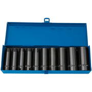 Draper HI-TORQ Metric Deep Impact Socket Set, 1/2" Sq. Dr. (10 Piece) Draper - Dynamic Drive