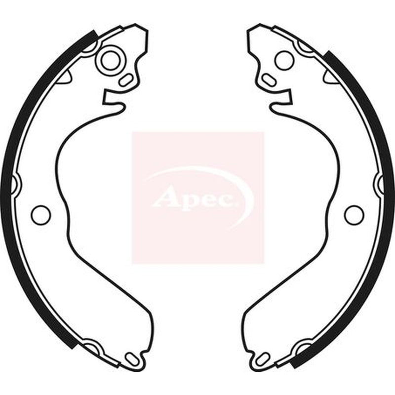 Apec Brake Shoe Set Axle Kit fits Mitsubishi Colt 1988-1996 1.3 1.5