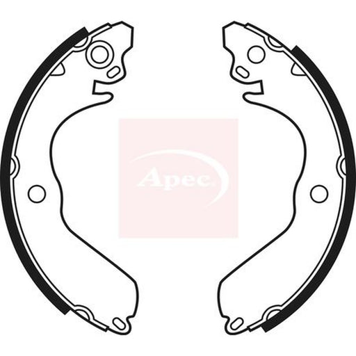 Apec Brake Shoe Set Axle Kit fits Mitsubishi Colt 1988-1996 1.3 1.5